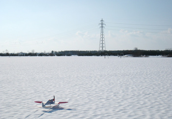 豪雪の飛行場